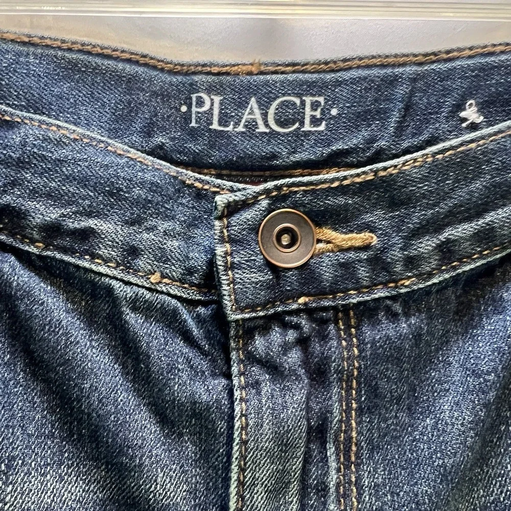 Boys Jean Shorts Children's Place Size 14 NWT Denim Dark Wash‎ Cargo Pocket